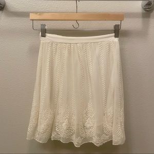 Urban outfitters kimchi blue cream lace mini skirt